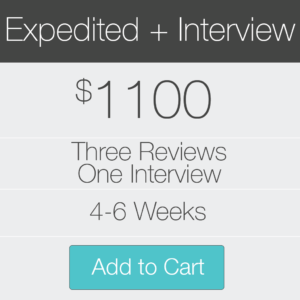 3 Expedited Inteviews Plus Interview